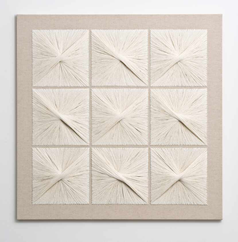 Sheila Hicks, Masonry Panel, 1981, linen, cotton, 90 x 90.5 x 2 cm., 