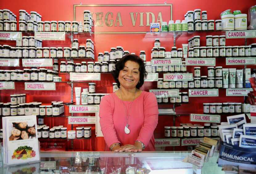 Evelia Zepeda, owner of Mega Vida Centro Naturista, says she's seen a rise in customers...
