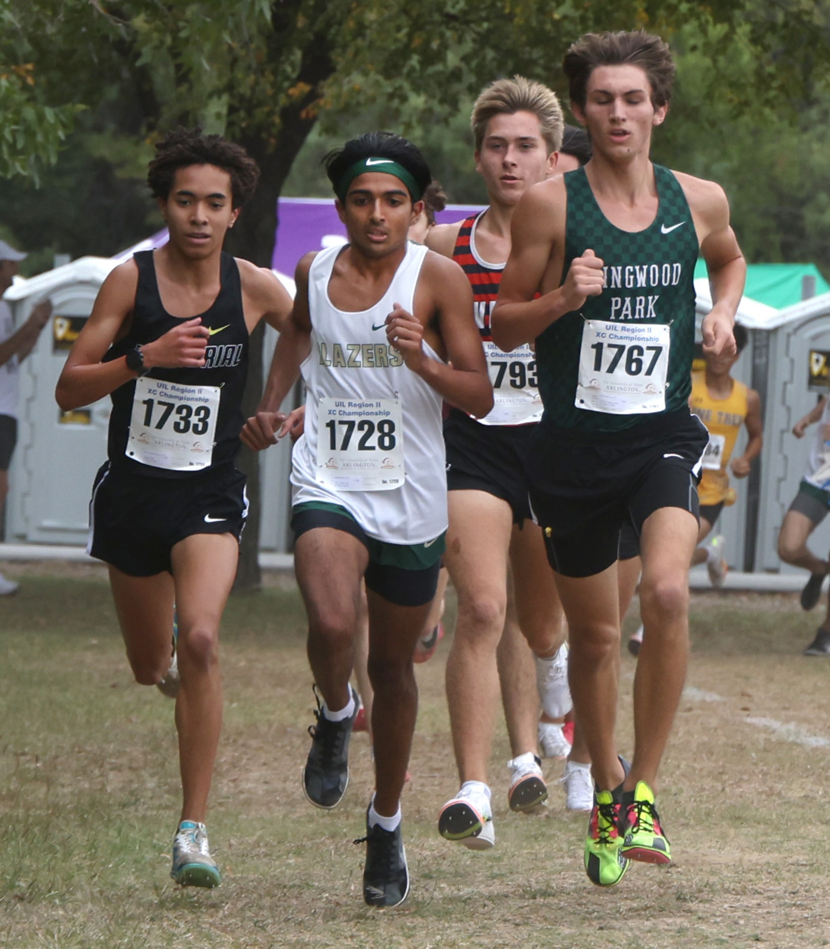 Frisco Lebanon Trail senior Neeraj Kulkarni (1728), second from left won the Boys Class 5A...