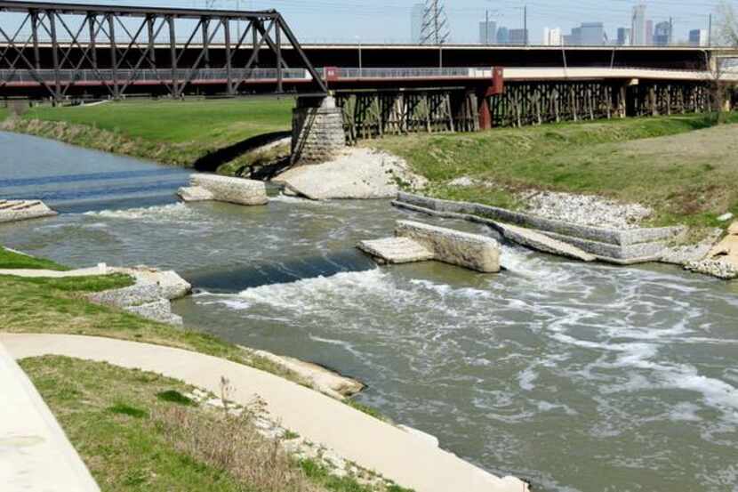 
The $4 million Dallas Wave was created three years ago by rerouting the Trinity River’s...