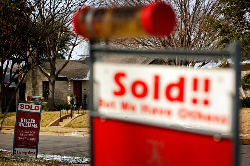 Dallas-area home prices were up 6.5 percent in February from a year earlier.