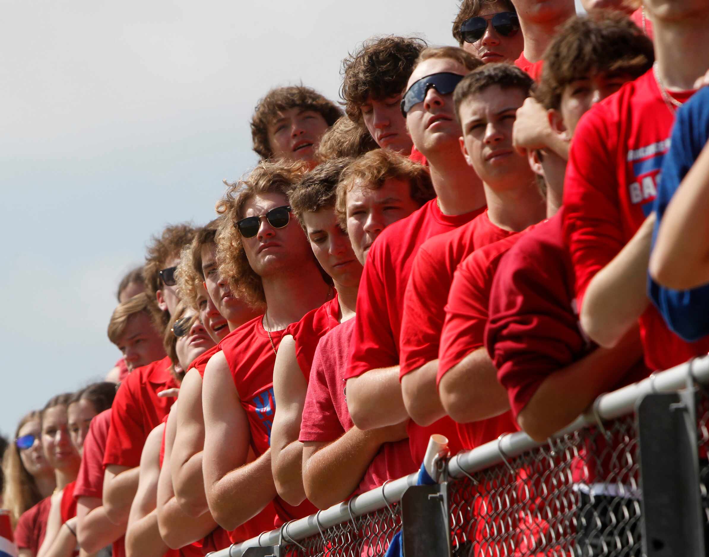 Grapevine students made a strong presence in support of the Lady Mustangs just prior to the...