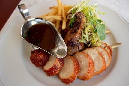 The Red Bird half chicken at Goodwins in East Dallas is one of chef-founder Jeff Bekavac's...