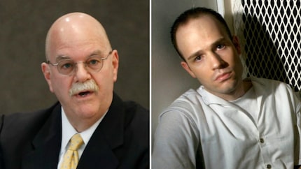 Former state District Judge Vickers Cunningham (left) sent Randy Halprin to death row in...