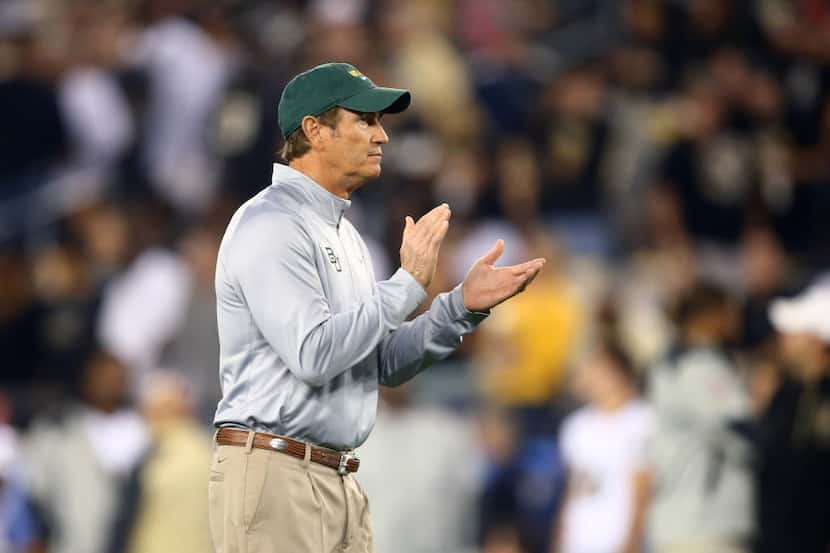 Baylor Bears head coach Art Briles announced he would stay with Baylor Friday, saying he has...