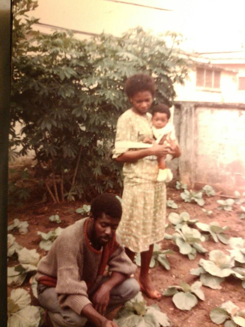 Abena Foli of POKS Spices in Dallas is pictured here as a young child with her parents in...
