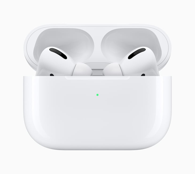 Apple's AirPods Pro with charging case.