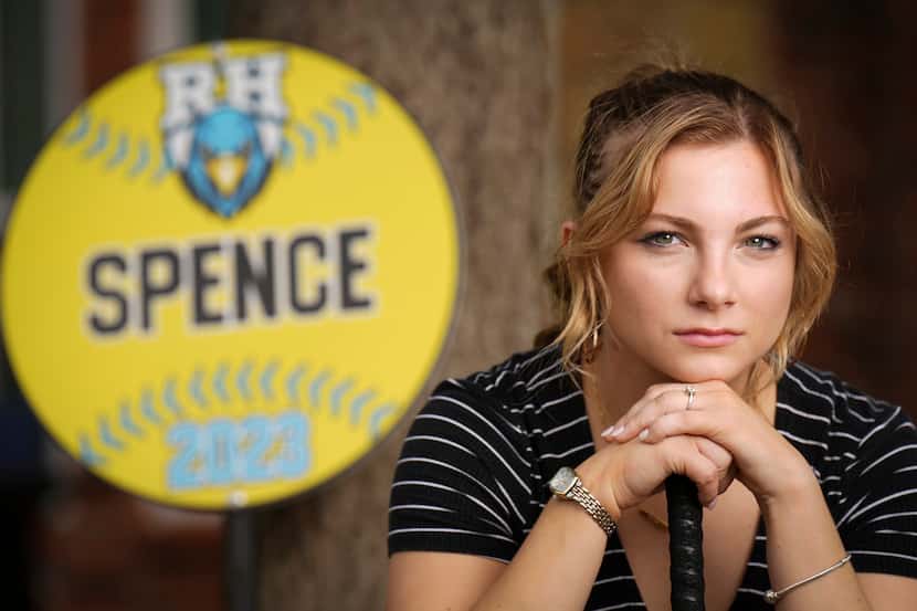 Jocelyn Spence, a Prosper Rock Hill senior and former softball player, photographed at her...
