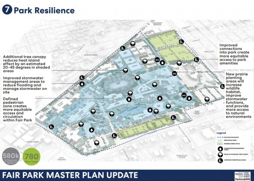 How the new Fair Park master plan aims to green up the 277 acres of concrete