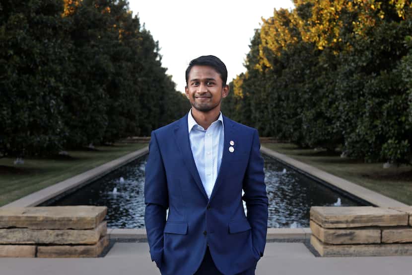 Bhushan Sonmale posed for a photograph at the UT-Dallas campus in Richardson on Oct. 6. ...