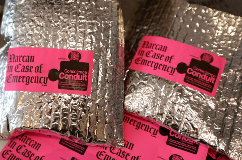 Narcan in cooling packaging as Conscience Conduit and Livegy unveiled its first free Narcan...