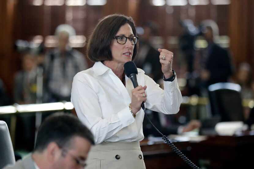 State Sen. Lois Kolkhorst, R-Brenham, spoke Tuesday during debate over a bathroom bill in...