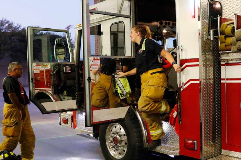 In this file image, Garland Fire Department paramedics can be seen while on duty.