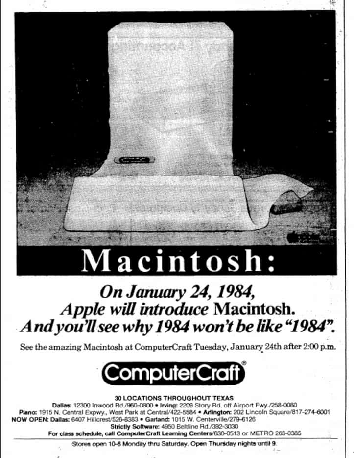 ComputerCraft invited curious Dallasites to come see the Macintosh for themselves, starting...