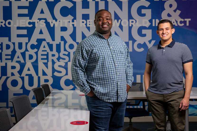Greg Weatherford II (left) and Alex Quian who are the co-founders of Young Leaders for...