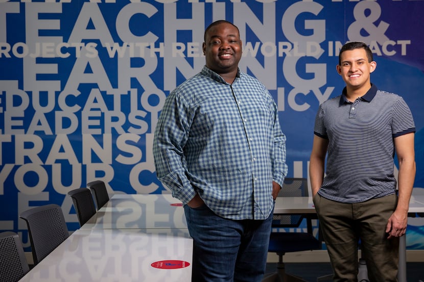 Greg Weatherford II (left) and Alex Quian who are the co-founders of Young Leaders for...