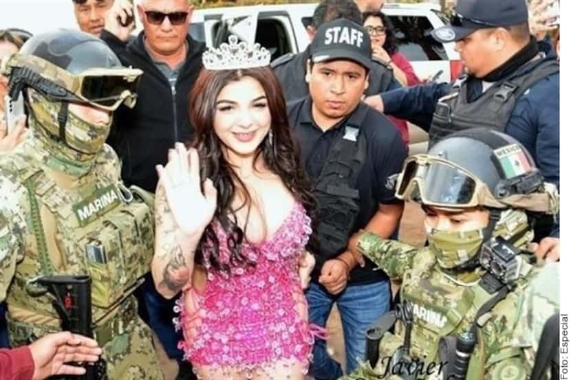 La influencer Karely Ruiz en el carnaval de Guaymas, una de las ciudades violentas en...