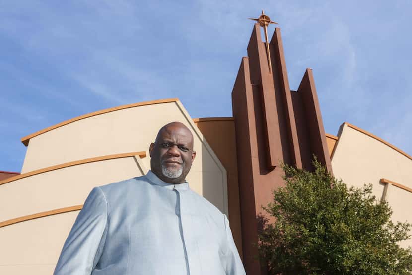 Pastor Dwight McKissic poses at his Cornerstone Baptist Church in Arlington on Wednesday,...