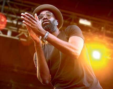 See Tunde Adebimpe of TV on the Radio perform live.