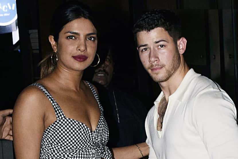 In this file photo taken on June 22, 2018, actress Priyanka Chopra and singer Nick Jonas...