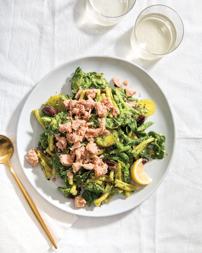 Maggie Battista's Nicoise Pasta Salad with Basil Dressing