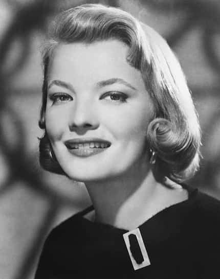 Actor Gena Rowlands poses for a photo in Los Angeles on Sept., 21, 1957. 