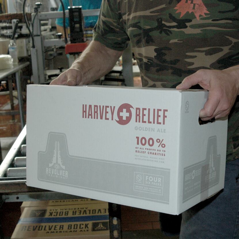 Proceeds from Revolver Brewing's Harvey Relief Golden Ale benefit the Rebuilding Texas Fund,...