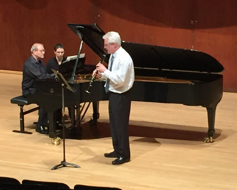 Pianist Steven Harlos and clarinetist Paul Garner play David Baker's Sonata for clarinet and...