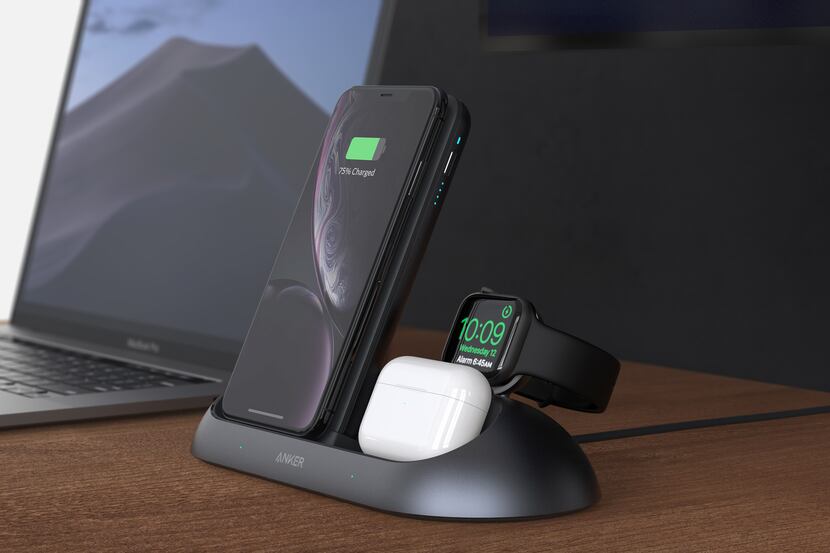 The Anker PowerWave Go 3-in-1 Charging Stand