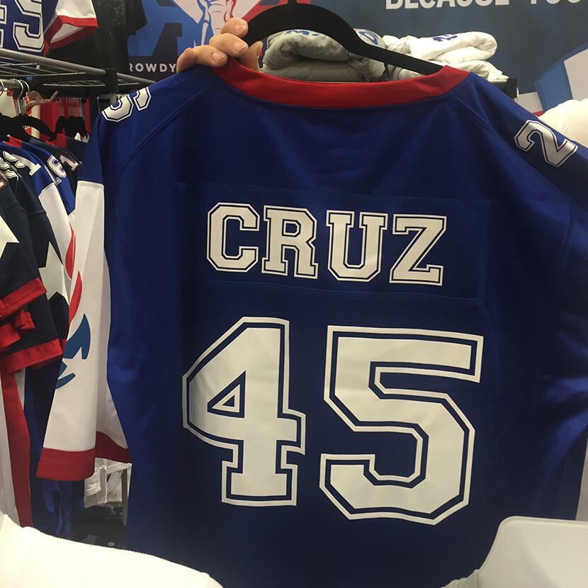  A Cruz jersey sold by Rowdy Republicans. The Cruz campaign sold it in its official store...