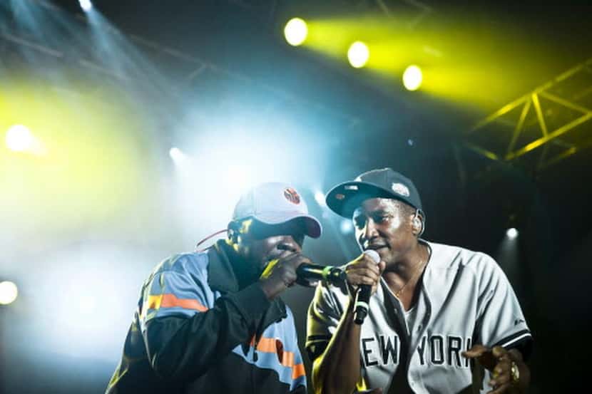 
Phife Dawg, left, and Q-Tip of A Tribe Called Quest perform in 2010. 
