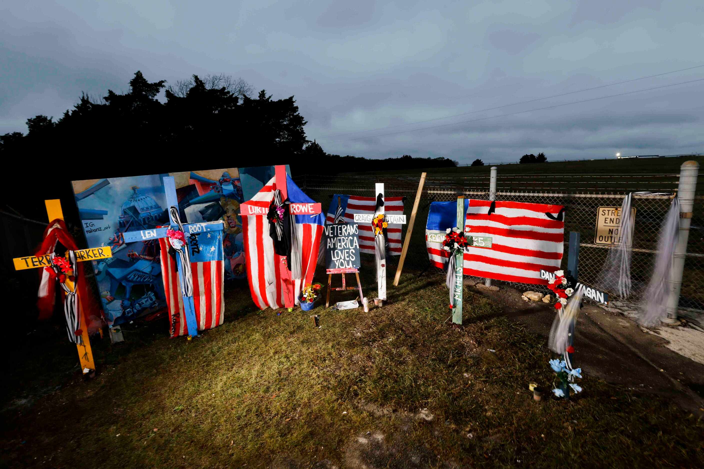 A memorial designed by artist Roberto Márquez dedicated to the six flight crews involved in...