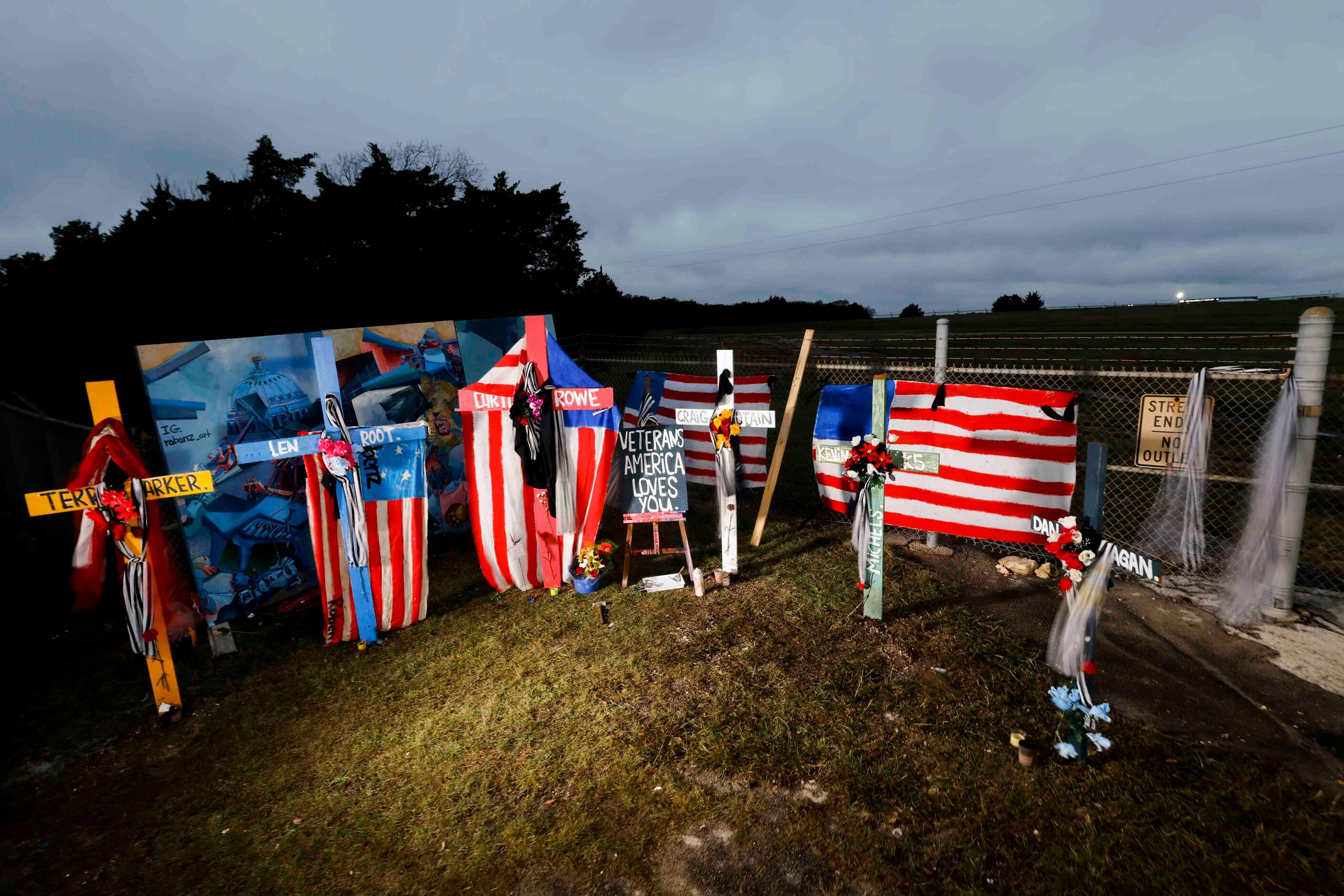 A memorial designed by artist Roberto Márquez dedicated to the six flight crews involved in...