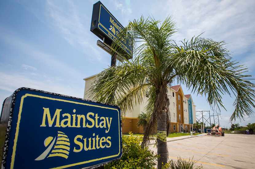 The MainStay Suites in Ingleside sustained damage from Hurricane Harvey last August. Crews...