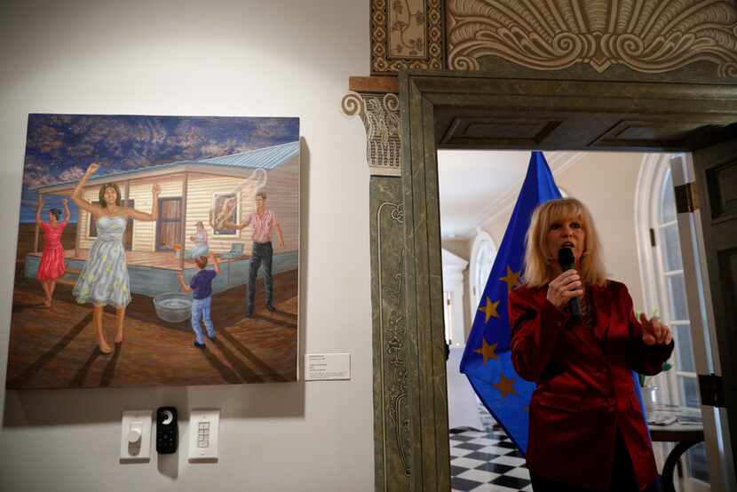 San Angelo Mayor Brenda Gunter credited Mario Castillo for his role in getting art from the...
