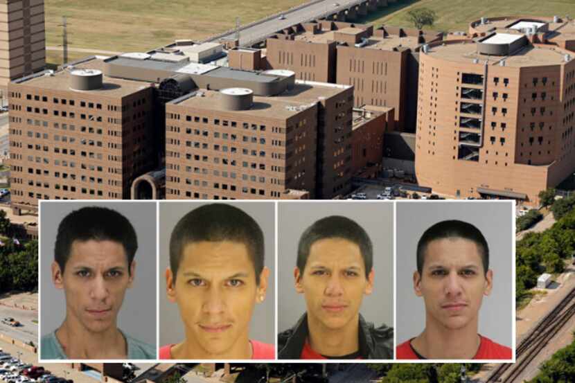 Cuatro fotografías de Raymond Agüero, quien se fugó el viernes de la cárcel del condado. 
