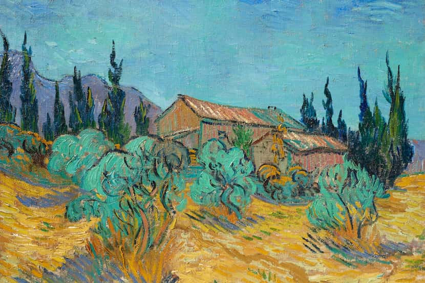 Vincent van Gogh s Cabanes de bois parmi les oliviers et cyprès is expected to bring in...