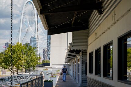 While some storefronts remain vacant at Trinity Groves, as shown in this August 2020 photo,...