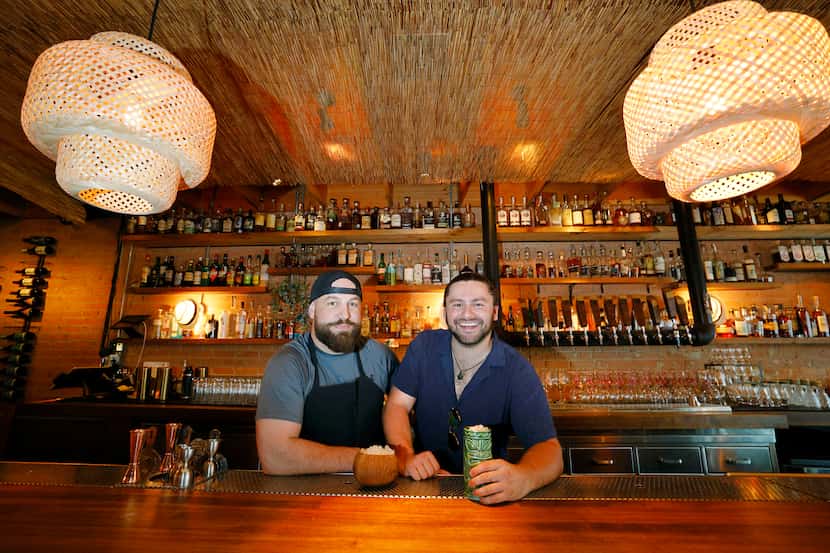 Co-owners of Rye restaurant Taylor Rause, left, and Tanner Agar are behind Rye, Apothecary...