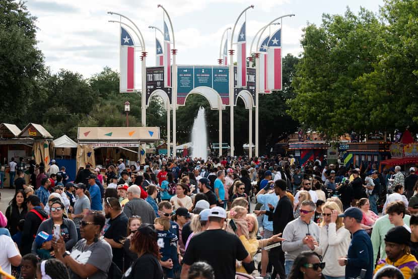 Views of the State Fair of Texas on Sunday, the day after three people were shot, leading to...