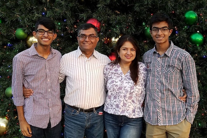 Amit (from left), Andy, Rani and Dave Banerjee are a family of givers. “You don’t have to be...