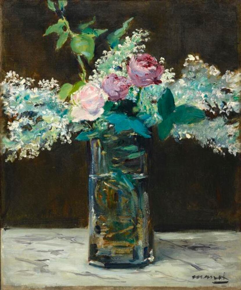
Vase of White Lilacs and Roses by Manet will be part of the “Bouquets: French Still-Life...