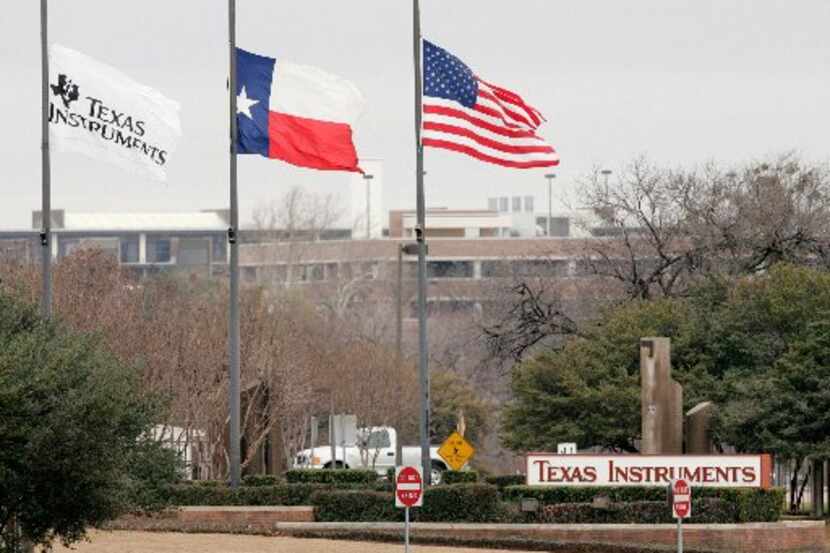 ORG XMIT: *S0418948860* A view of an entrance to Texas Instruments complex is seen in...