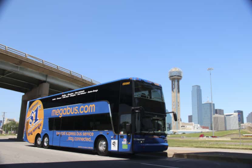 Megabus will offer daily departures from downtown Dallas to Houston, Austin, San Antonio,...