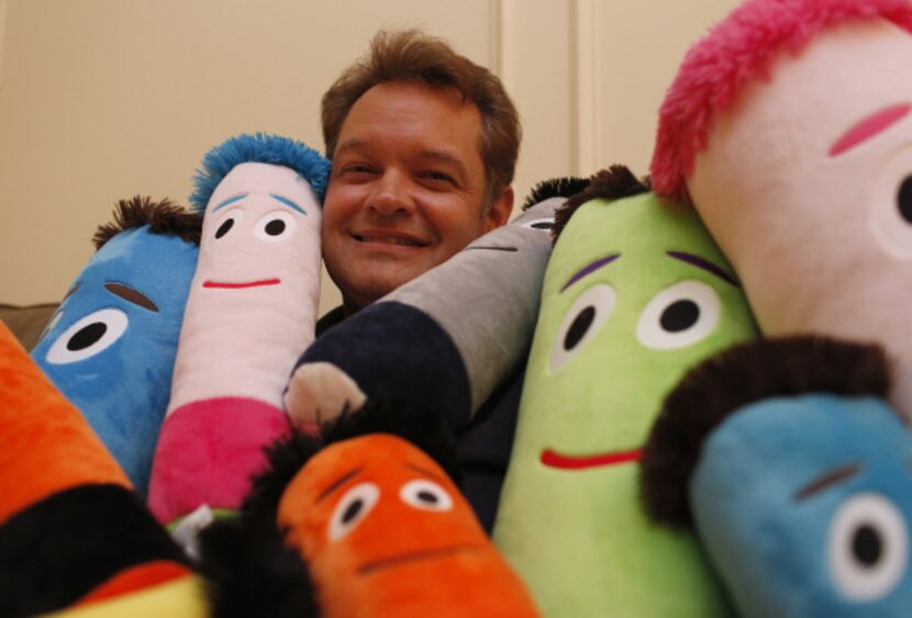 Troy Shull has found joy in his new business, which sells FuzzyHeads pillows for kids, among...