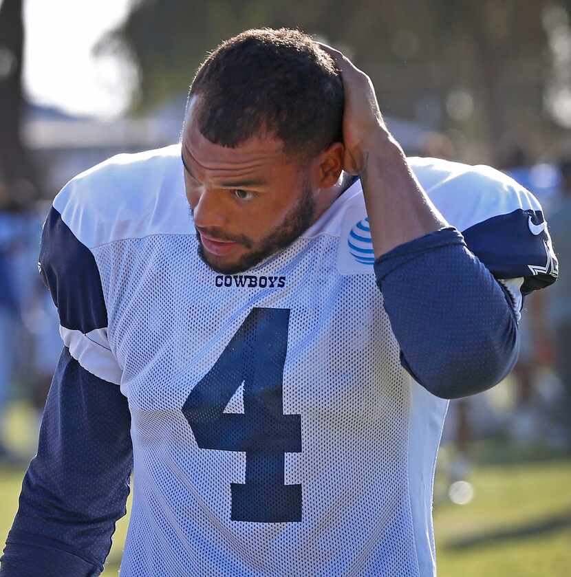 Dallas Cowboys quarterback Dak Prescott has been criticized for saying he wouldn't kneel...