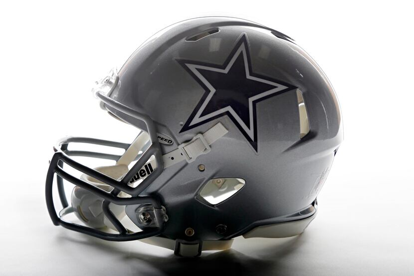 
Studio shots of an official Dallas Cowboys helmet for the 2013 NFL season, shot Tuesday,...