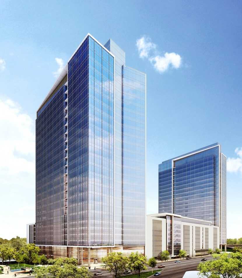  Hillwood is drawing up plans for several office towers it can build in Victory Park on...