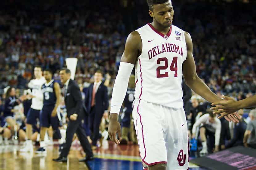 Oklahoma guard Buddy Hield (24) walks off the court during the second half of a 2016 NCAA...