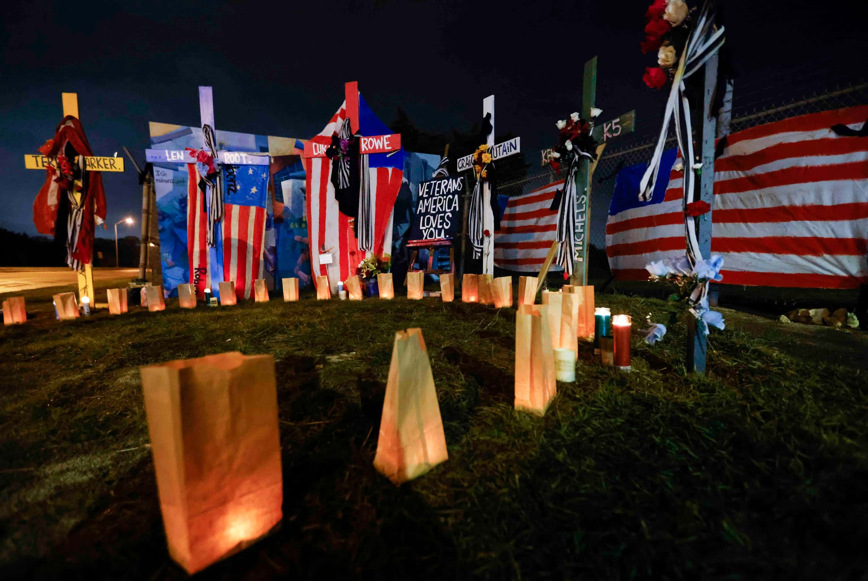 A memorial designed by artist Roberto Márquez dedicated to the six flight crews involved in...